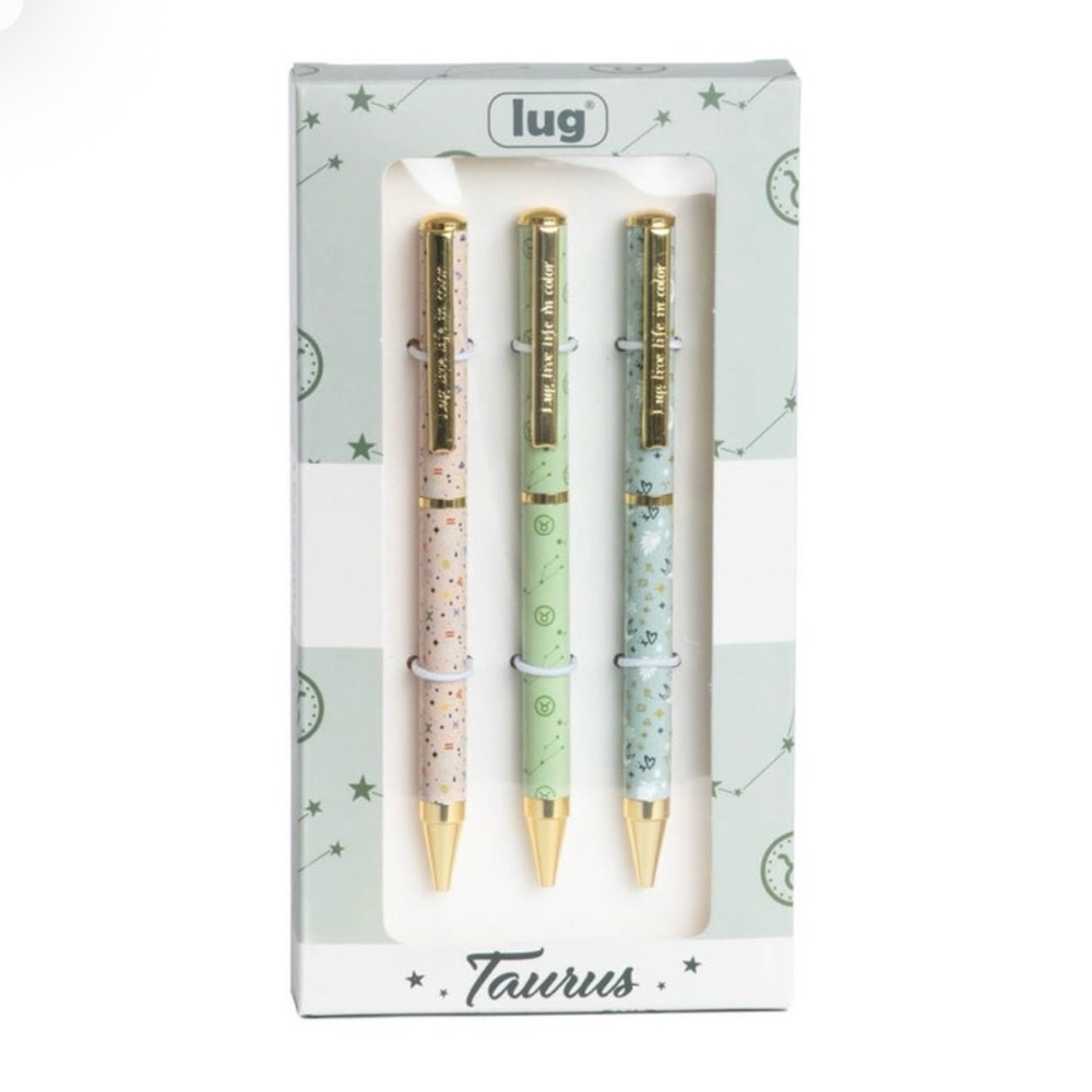 ✍️ Lug Taurus Pen Trio with Gold Tips. 3pack SET. New in Box